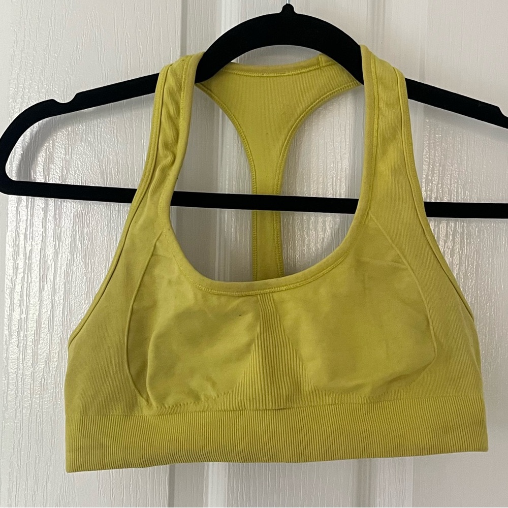 Lululemon Yellow Sports Bra